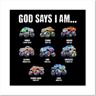 Christian Toddler Kids Truck Posters and Art